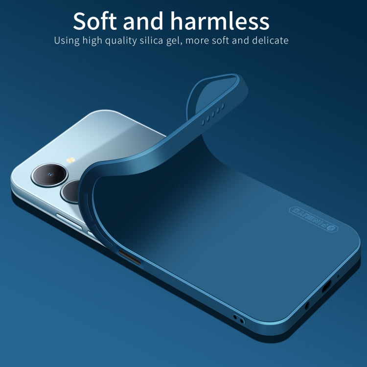 For vivo Y03 / Y18 PINWUYO Sense Series Liquid Silicone TPU Phone Case(Blue)