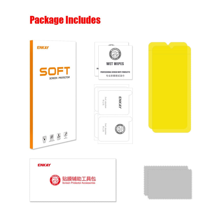 For Nokia C22 2pcs ENKAY Full Glue Full Glue Coverage Soft Explosion-proof Hydrogel Film