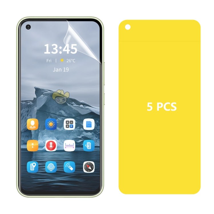 For OnePlus 9RT 5G 5pcs ENKAY Hat-Prince Full Glue Coverage Soft Explosion-proof Hydrogel Film