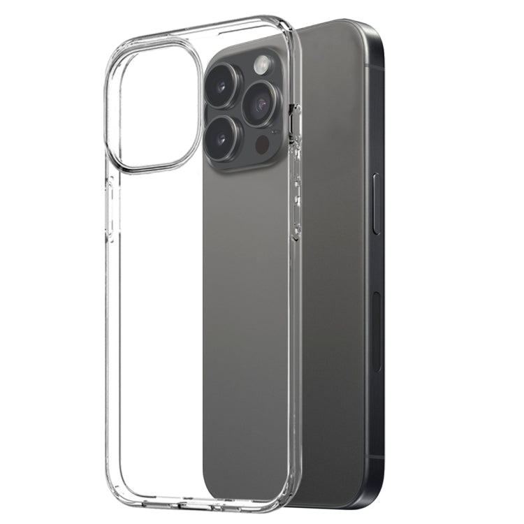 For iPhone 16 Pro Max NORTHJO 2 in 1 TPU Phone Case Screen Protector Tempered Glass Film(Clear)