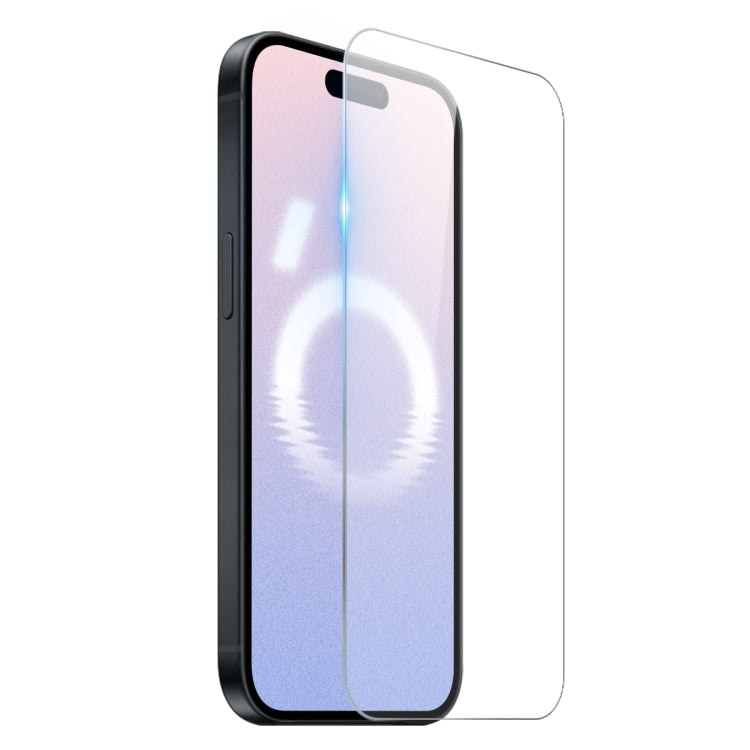 For iPhone 16 NORTHJO 2 in 1 TPU Phone Case Screen Protector Tempered Glass Film(Clear)