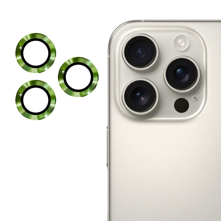 For iPhone 16 Pro / 16 Pro Max ENKAY 9H Rear Lens Aluminium Alloy Tempered Glass Film(Alpine Green)