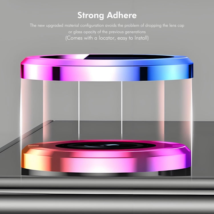 For iPhone 16 / 16 Plus ENKAY 9H Rear Lens Aluminium Alloy Tempered Glass Film(Rose Red)