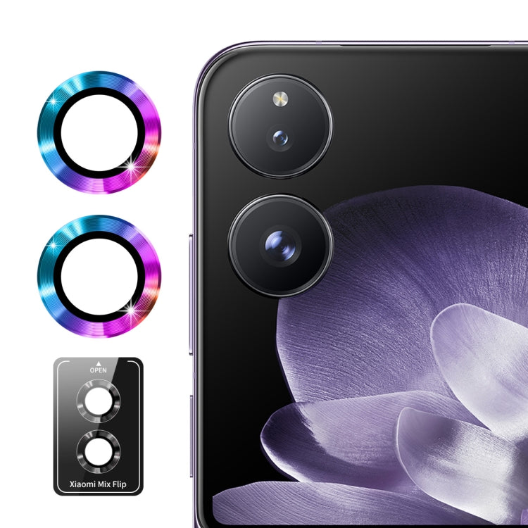 For Xiaomi Mix Flip ENKAY 9H Rear Lens Aluminium Alloy Tempered Glass Film(Colorful)