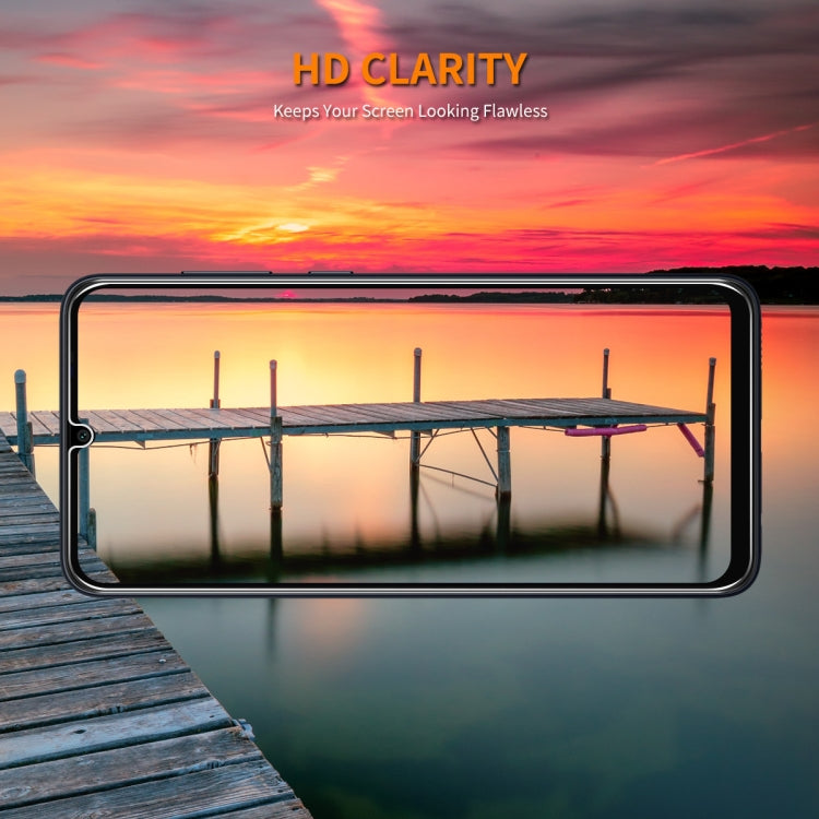 For Samsung Galaxy A06 10pcs ENKAY 9H Big Arc Edge High Aluminum-silicon Tempered Glass Film