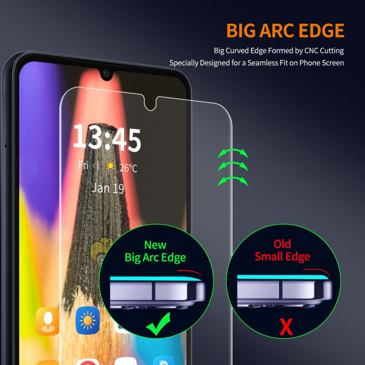 For Nokia C31 2pcs ENKAY 9H Big Arc Edge High Aluminum-silicon Tempered Glass Film