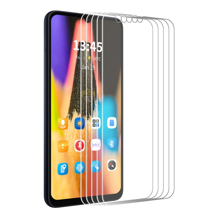 For Nokia C31 5pcs ENKAY 9H Big Arc Edge High Aluminum-silicon Tempered Glass Film