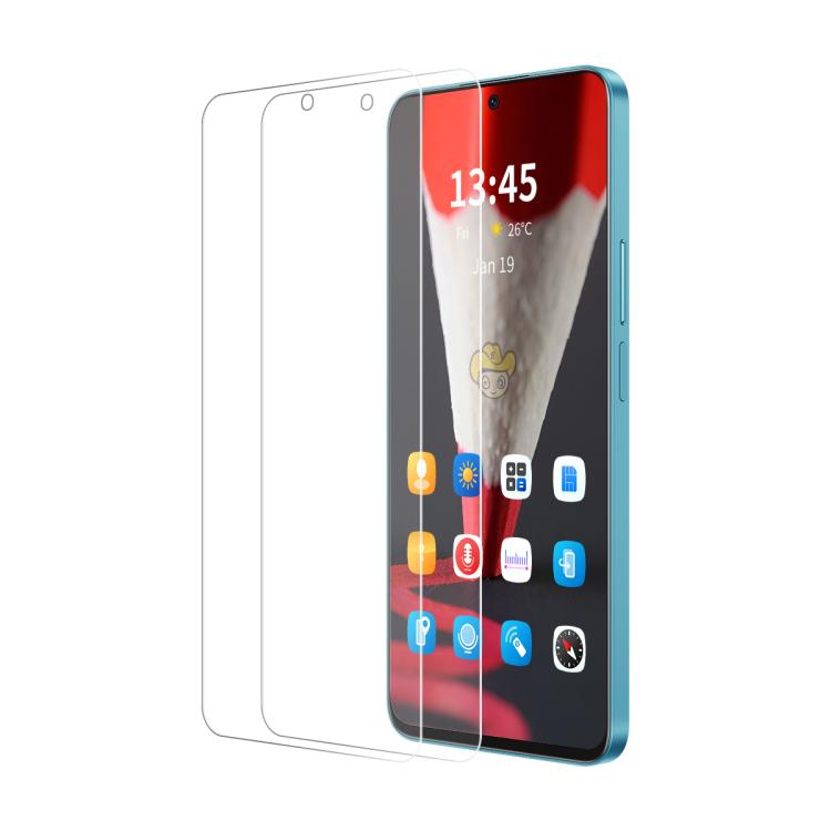 For Motorola Moto G 5G 2025 2pcs ENKAY 9H Big Arc Edge High Aluminum-silicon Tempered Glass Film
