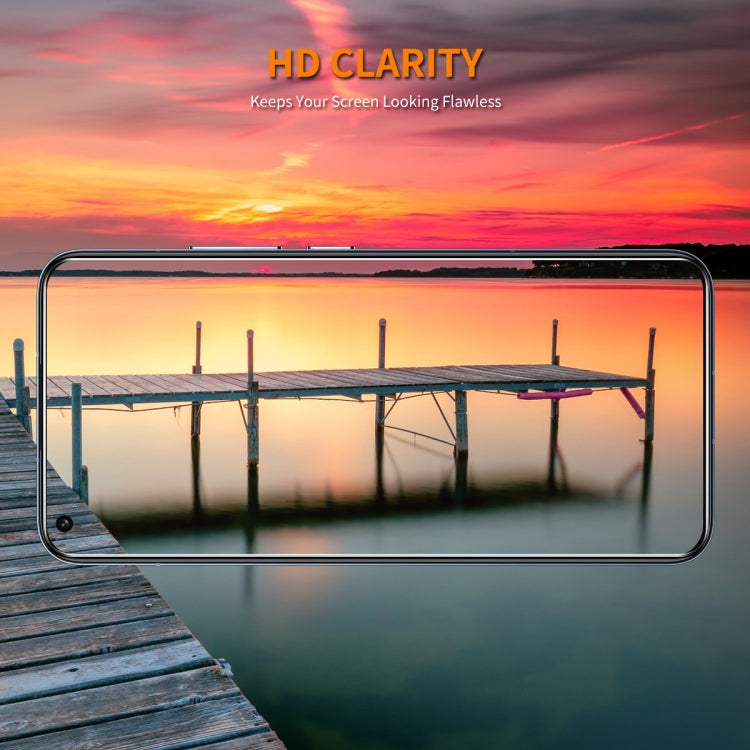 For OnePlus 9RT 5G 5pcs ENKAY 9H Big Arc Edge High Aluminum-silicon Tempered Glass Film