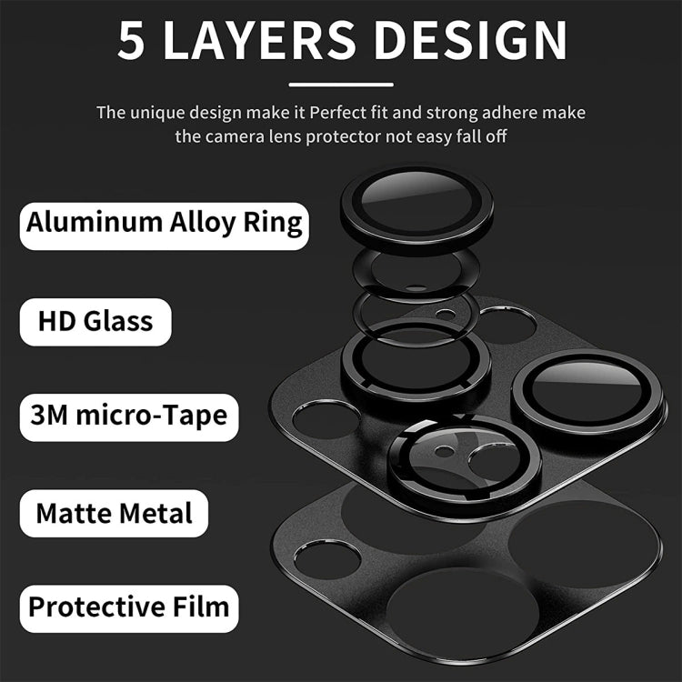 For iPhone 16 / 16 Plus ENKAY Anti-reflection Camera Lens Aluminium Alloy Tempered Glass Film(Light Blue)