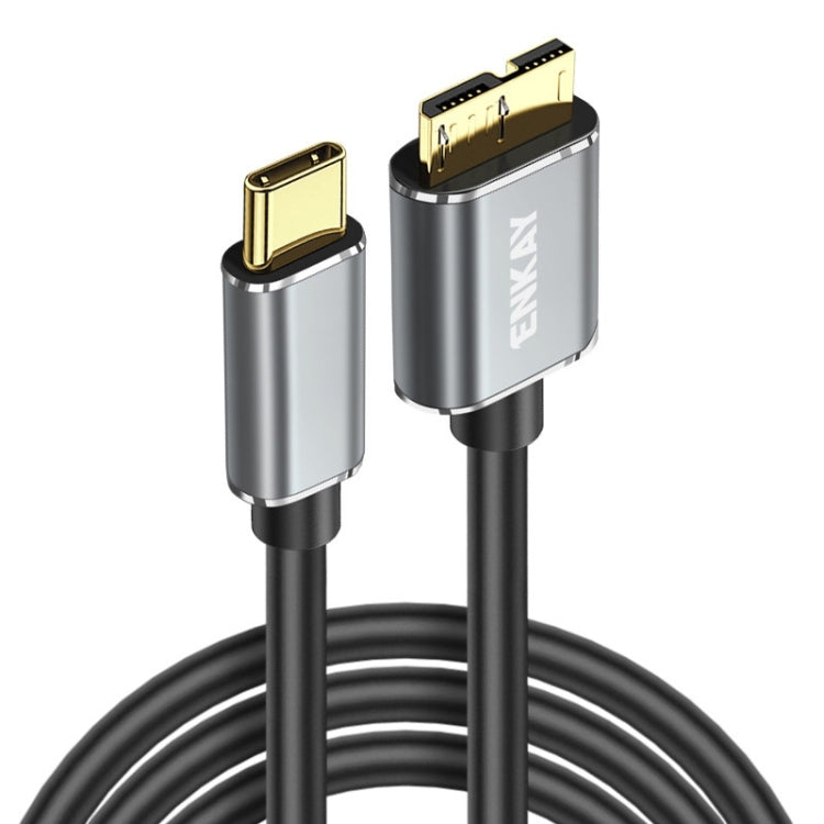 ENKAY USB 3.1 Type-C to USB 3.0 Micro B 10Gbps Data Camera Hard Drive Cable, Length:0.25m