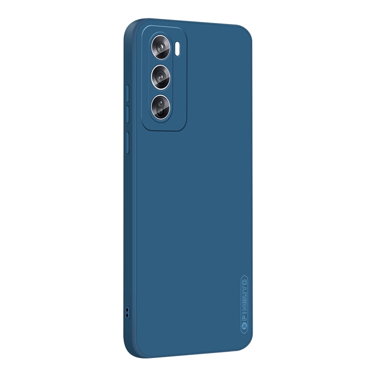 For OPPO Reno12 Pro Global PINWUYO Sense Series Liquid Silicone TPU Phone Case(Blue)