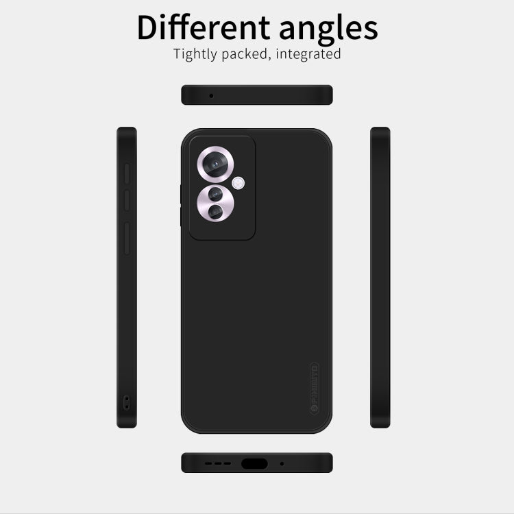 For OPPO Reno11 F PINWUYO Sense Series Liquid Silicone TPU Phone Case(Black)