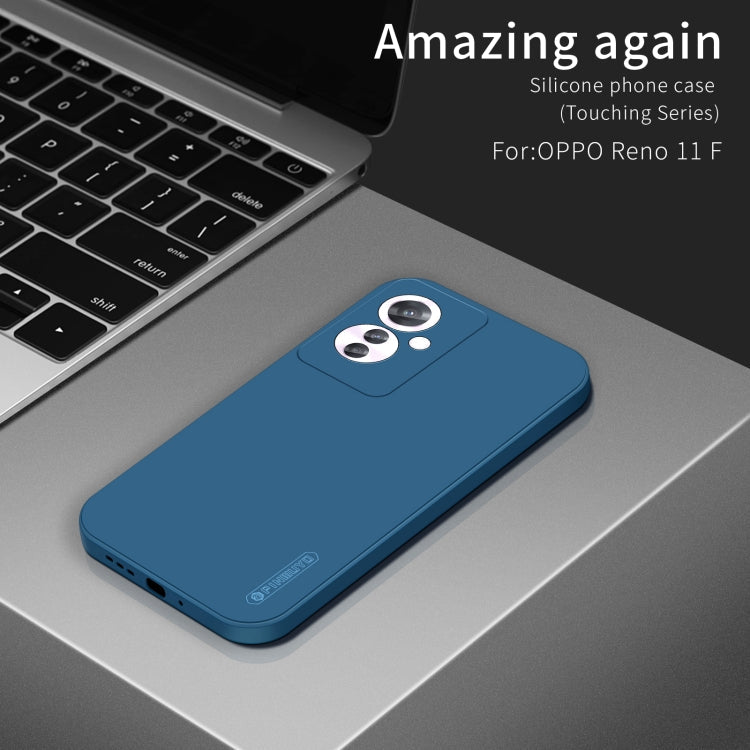 For OPPO Reno11 F PINWUYO Sense Series Liquid Silicone TPU Phone Case(Green)