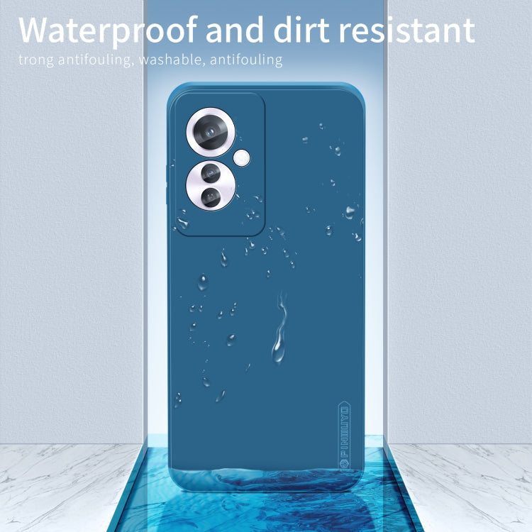 For OPPO Reno11 F PINWUYO Sense Series Liquid Silicone TPU Phone Case(Green)