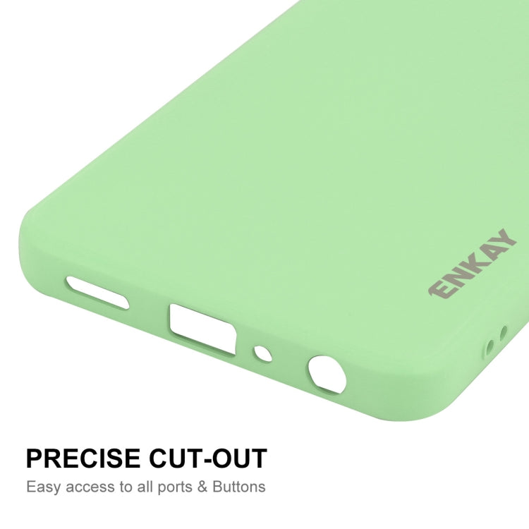 For OPPO K12x ENKAY Liquid Silicone Soft Shockproof Phone Case(Beige)