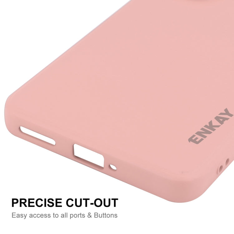 For OPPO K12 ENKAY Liquid Silicone Soft Shockproof Phone Case(Beige)