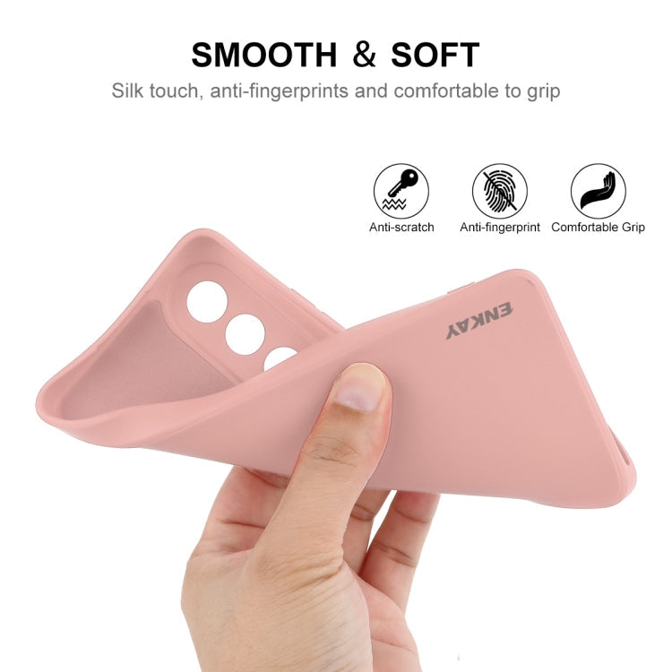 For OPPO K12 ENKAY Liquid Silicone Soft Shockproof Phone Case(Dark Blue)