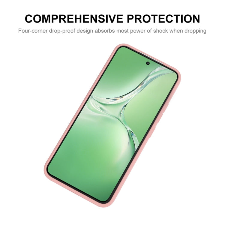 For OPPO K12 ENKAY Liquid Silicone Soft Shockproof Phone Case(Pink)
