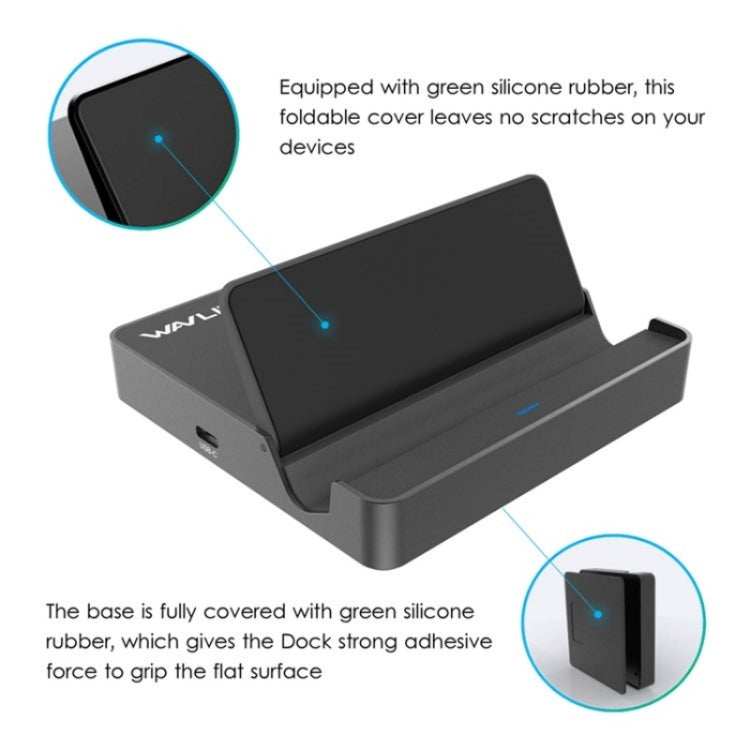 WAVLINK UHP3D01G Gigabit Ethernet USB 3.0 Multi-Function HUB 4K HD Docking Station(UK Plug)