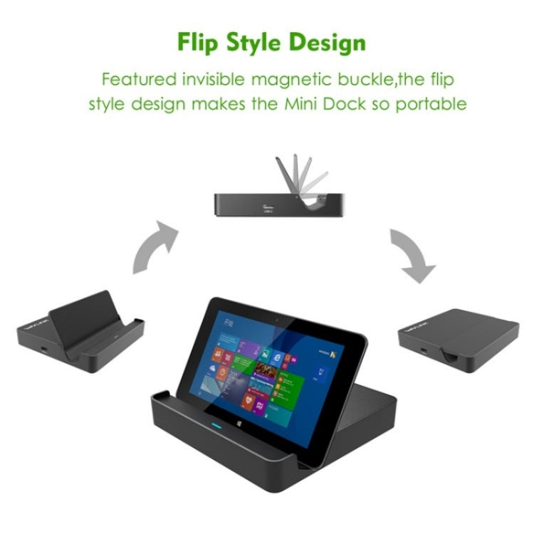 WAVLINK UHP3D01G Gigabit Ethernet USB 3.0 Multi-Function HUB 4K HD Docking Station(UK Plug)