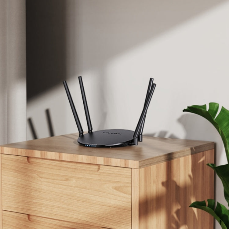 WAVLINK WN530G3 4x 5dBi Foldable Antenna AC1200 Dual Band Wireless Repeater Router, Plug:UK Plug