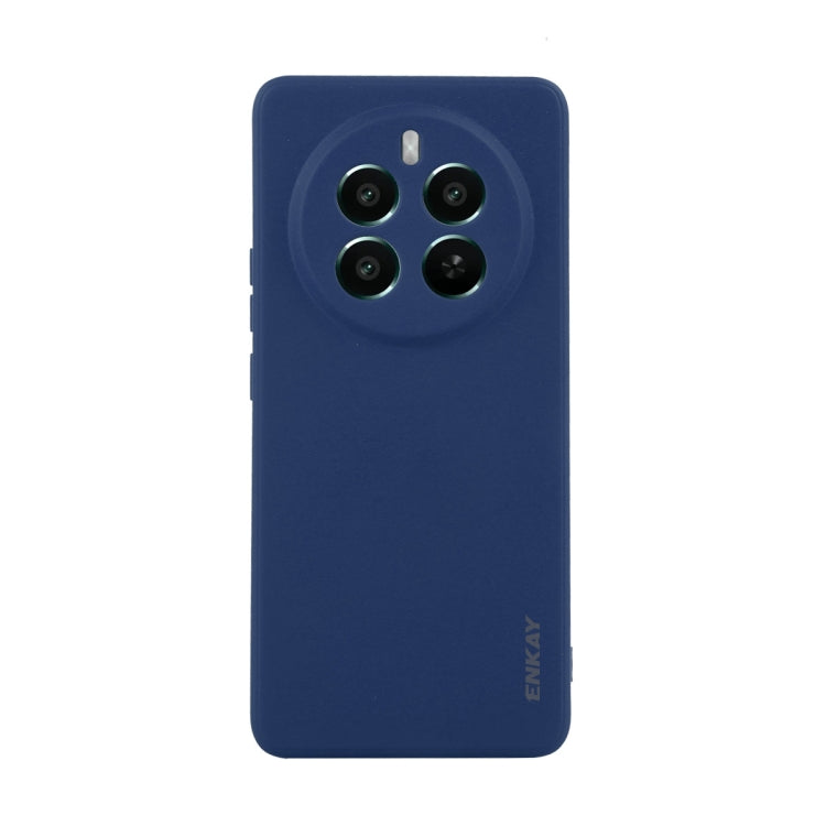 For Realme 12 Pro+ ENKAY Liquid Silicone Soft Shockproof Phone Case(Dark Blue)