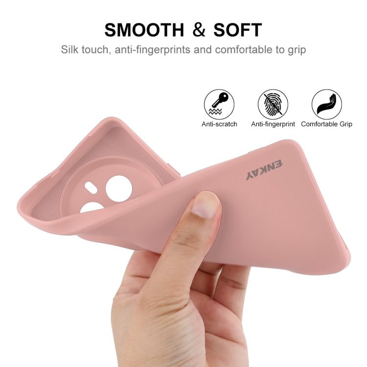 For Realme 12 Pro+ ENKAY Liquid Silicone Soft Shockproof Phone Case(Dark Blue)