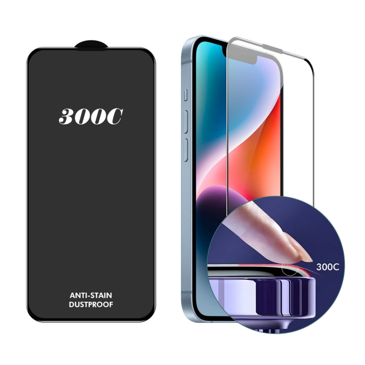 For iPhone 13 Pro Max / 14 Plus ENKAY 300C Super Large Arc Full Coverage High Aluminum-silicon Tempered Glass Film
