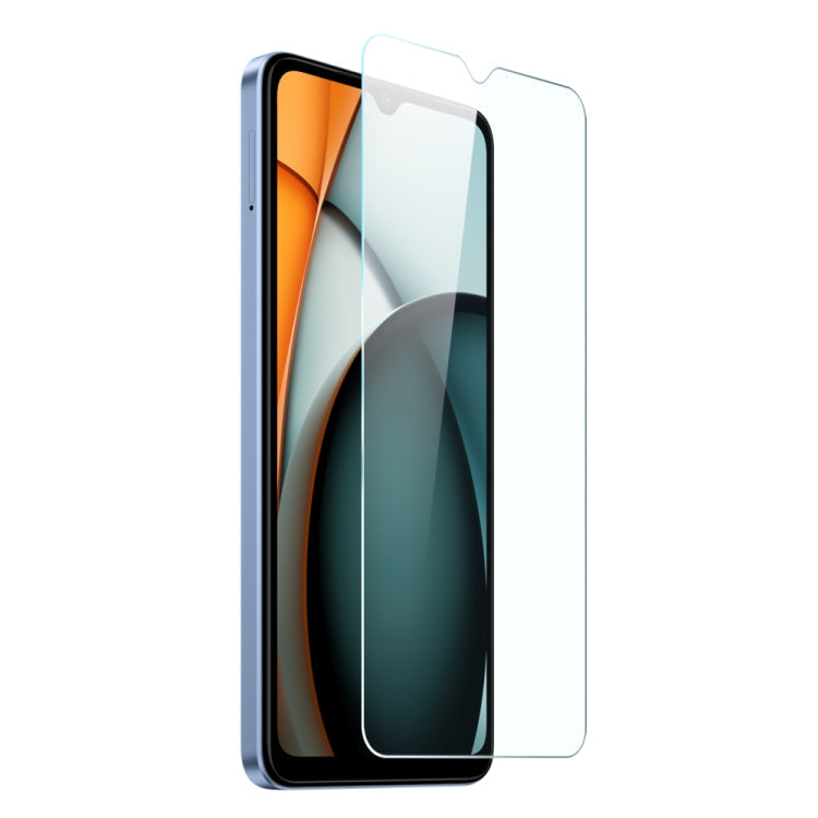 For Xiaomi  Redmi A3 4G NORTHJO Transparent TPU Phone Case with Tempered Glass Film(Transparent)