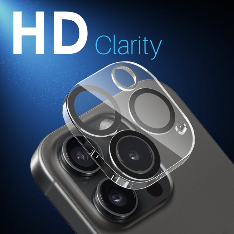 For iPhone 15 Pro / 15 Pro Max NORTHJO Camera Lens Protector 3D Night Shot Tempered Glass Film(Black)