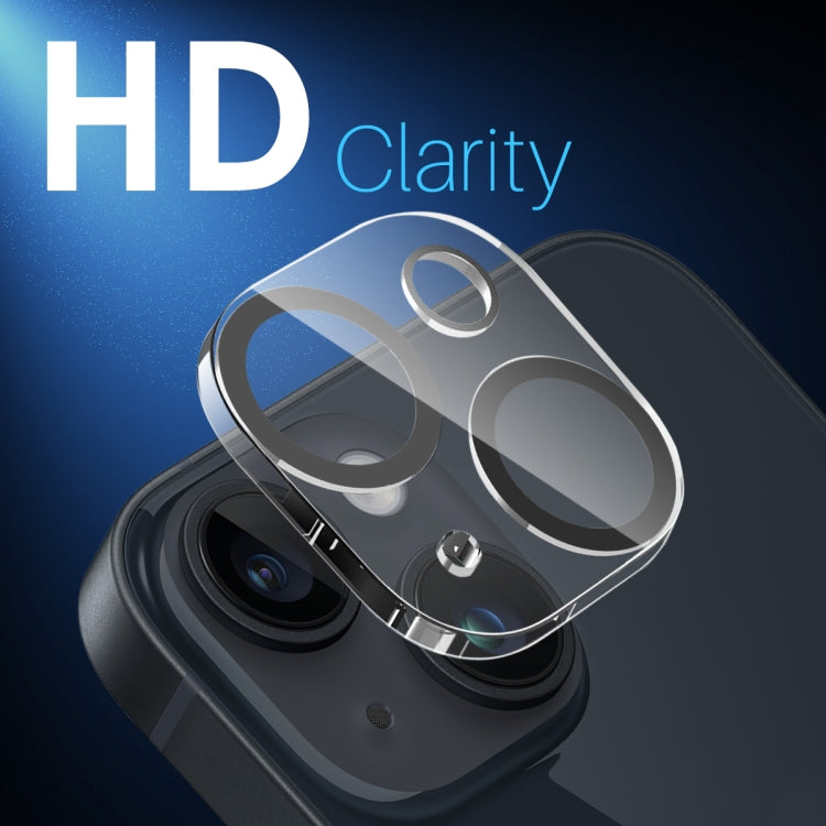 For iPhone 14 / 14 Plus NORTHJO Camera Lens Protector 3D Night Shot Tempered Glass Film(Black)
