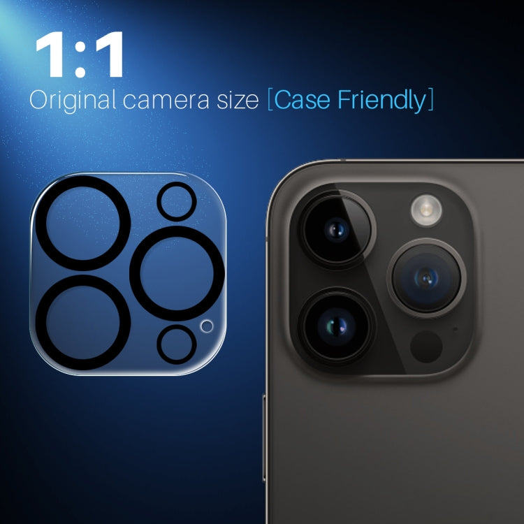 For iPhone 14 Pro / 14 Pro Max NORTHJO Camera Lens Protector 3D Night Shot Tempered Glass Film(Black)
