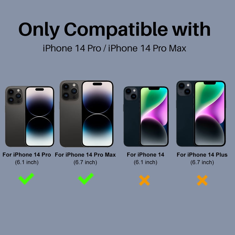 For iPhone 14 Pro / 14 Pro Max NORTHJO Camera Lens Protector 3D Night Shot Tempered Glass Film(Black)