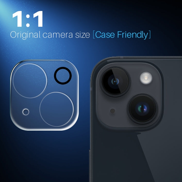 For iPhone 14 / 14 Plus NORTHJO Camera Lens Protector 3D HD Tempered Glass Film(Clear)