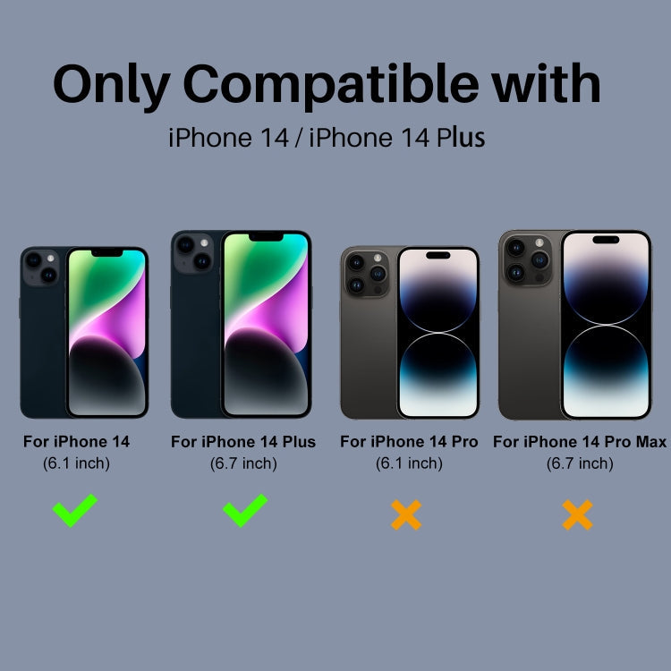 For iPhone 14 / 14 Plus NORTHJO Camera Lens Protector 3D HD Tempered Glass Film(Clear)