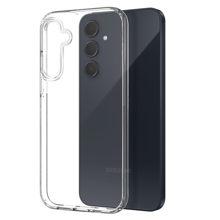 For Samsung Galaxy A35 5G NORTHJO 3 in 1 TPU Phone Case with Screen Protector and Lens Film(Transparent)