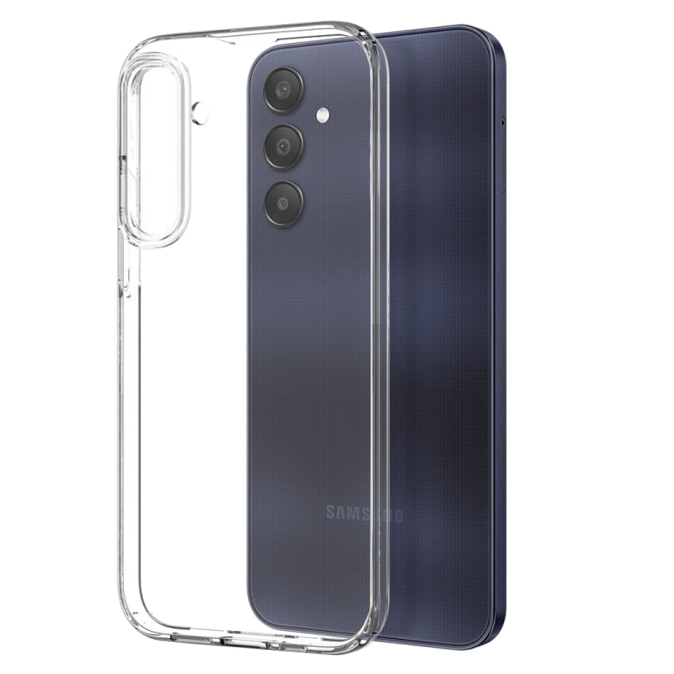 For Samsung Galaxy A25 5G NORTHJO 3 in 1 TPU Phone Case with Screen Protector and Lens Film(Transparent)