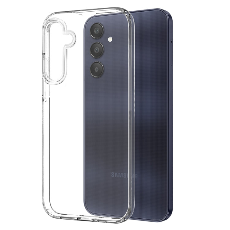 For Samsung Galaxy A15 4G / 5G NORTHJO 3 in 1 TPU Phone Case with Screen Protector and Lens Film(Transparent)