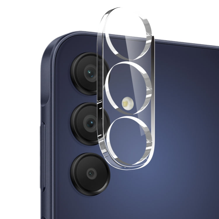 For Samsung Galaxy A15 4G / 5G NORTHJO 3 in 1 TPU Phone Case with Screen Protector and Lens Film(Transparent)