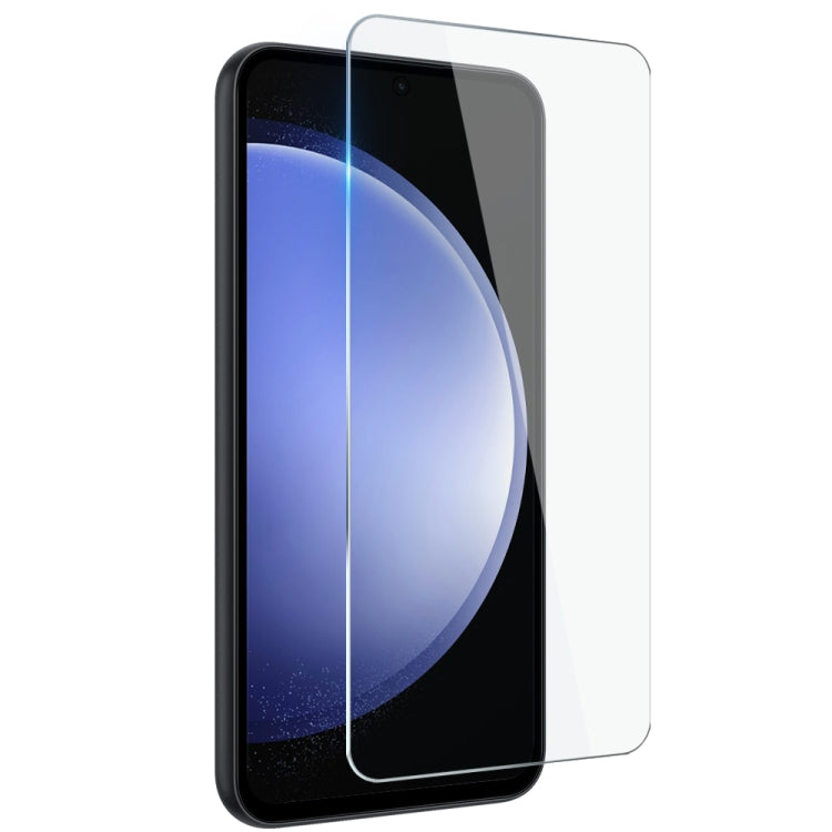For Samsung Galaxy S23 FE 5G NORTHJO 3 in 1 TPU Phone Case with Screen Protector and Lens Film(Transparent)
