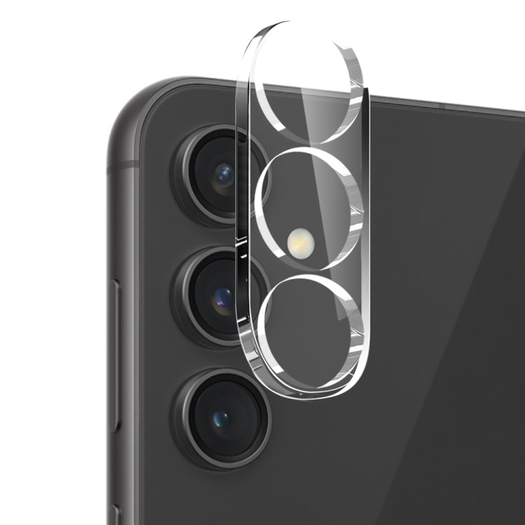 For Samsung Galaxy S23 FE 5G NORTHJO 3 in 1 TPU Phone Case with Screen Protector and Lens Film(Transparent)