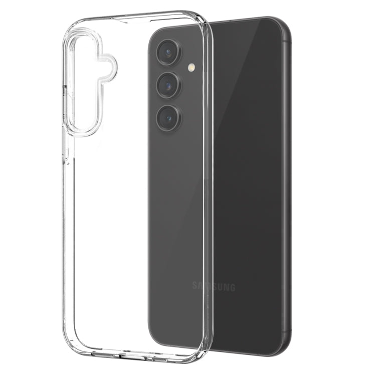 For Samsung Galaxy S24 FE 5G NORTHJO 3 in 1 TPU Phone Case with Screen Protector and Lens Film(Transparent)
