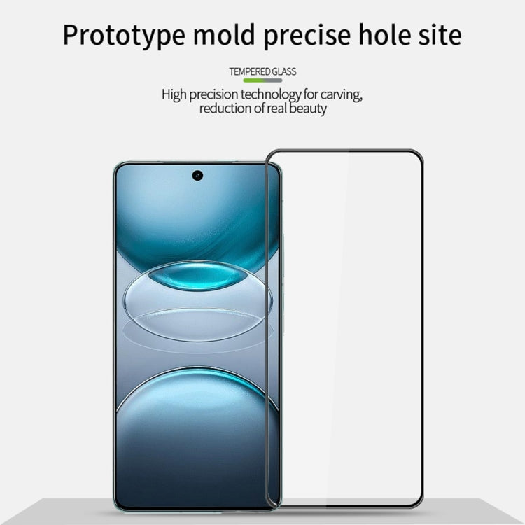 For vivo X100s PINWUYO 9H 3D Curved Full Screen Explosion-proof Tempered Glass Film(Black)