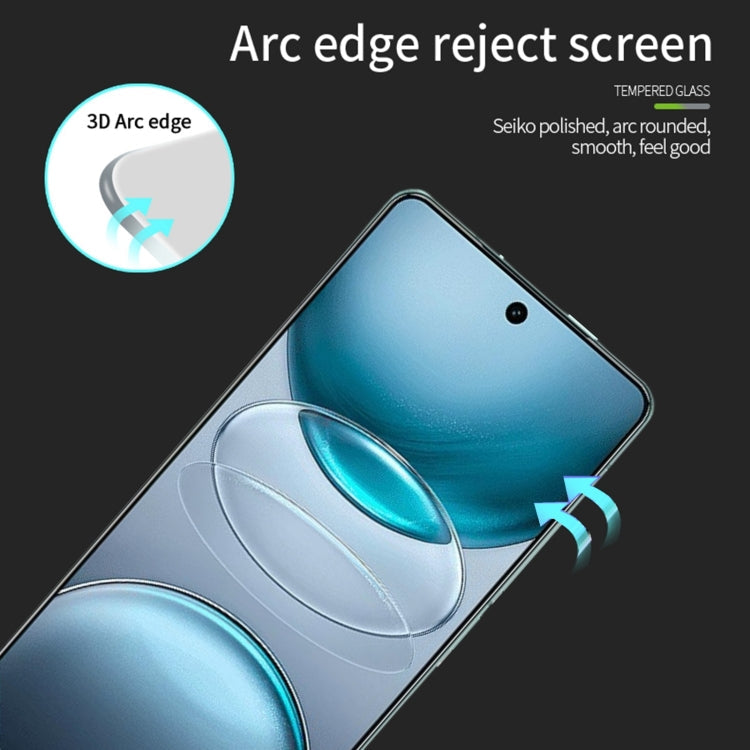 For vivo X100s PINWUYO 9H 3D Curved Full Screen Explosion-proof Tempered Glass Film(Black)