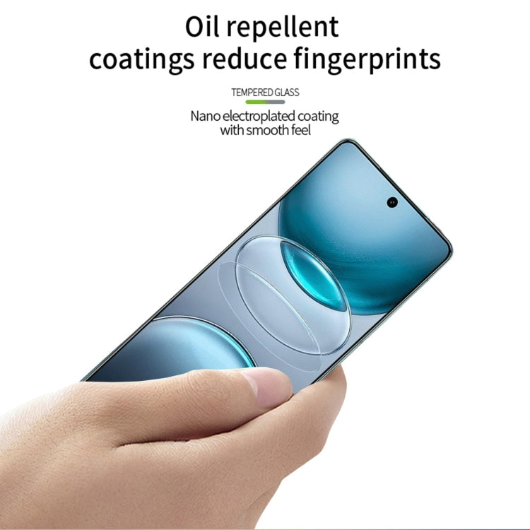 For vivo X100s PINWUYO 9H 3D Curved Full Screen Explosion-proof Tempered Glass Film(Black)