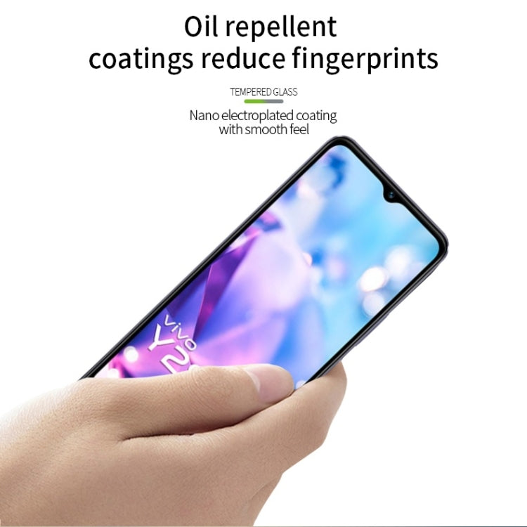 For vivo Y28 5G PINWUYO 9H 3D Curved Full Screen Explosion-proof Tempered Glass Film(Black)