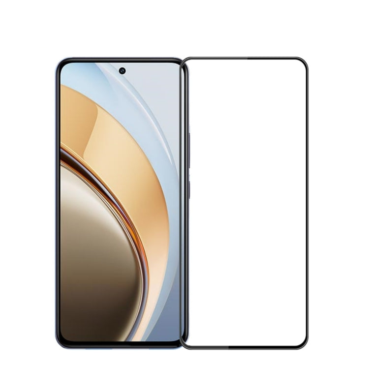 For vivo V40 Lite PINWUYO 9H 3D Curved Full Screen Explosion-proof Tempered Glass Film(Black)