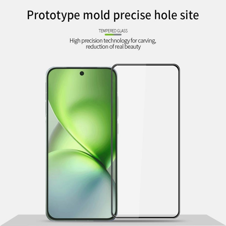 For vivo X200 Pro mini PINWUYO 9H 3D Curved Full Screen Explosion-proof Tempered Glass Film(Black)