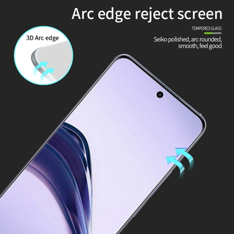 For Realme 13 Pro PINWUYO 9H 3D Hot Bending Tempered Glass Film(Black)